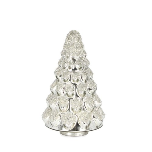 Albero natale argento vetro - albero,