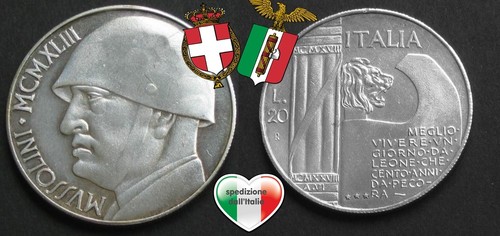 Ww2 moneta regno - d'italia, 20