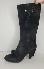 BANDOLINO STIVALI DONNA BDBACIA SCAMOSCIATI AL GINOCCHIO CON NAPPA NERO 6,5