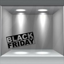 vetrofanie saldi black friday 130 x 60 cm sticker adesivo vetrine negozio a0739