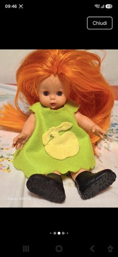 Minifurga con capelli - capelli, rossi