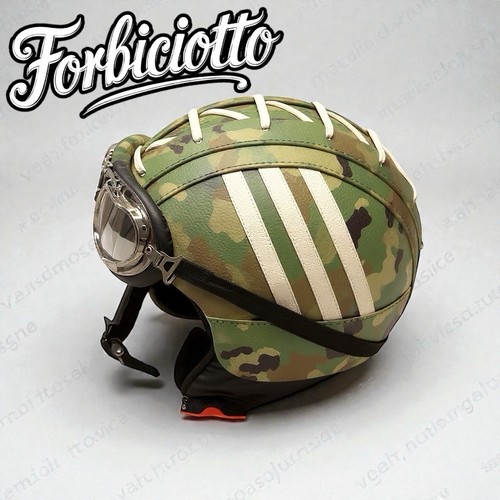 Casco vintage pelle - in,