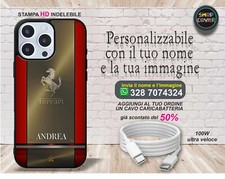 COVER cellulare personalizzata con FOTO IN HD FERRARI  per Iphone Samsung Oppo