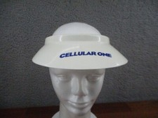 Vintage plastic white visor