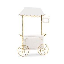 CARRETTO in metallo BIANCO E