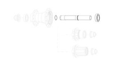 ZIPP Sostituzione dell''asse anteriore per il mozzo ZR1