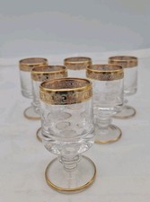 H62) 6X MURANO MEDICI, BORDO