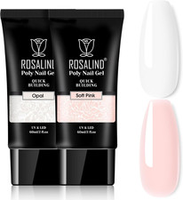 Rosa Bianco Gel Unghie 2