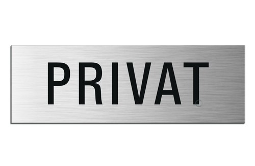 Targa porta privata 24x8 - targa,