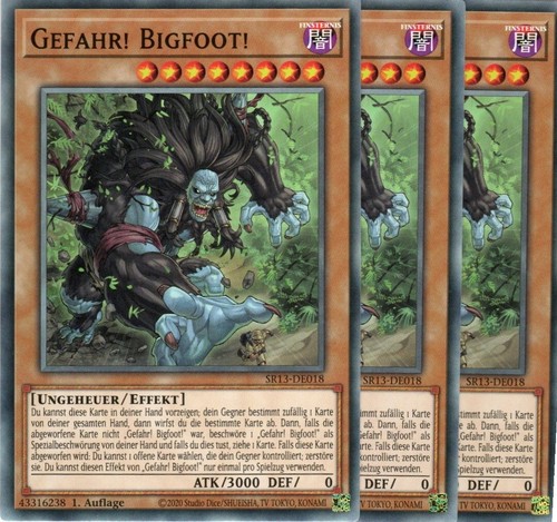 Yugioh pericolo bigfoot - yugioh,