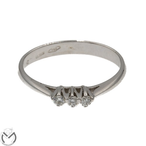 Anello trilogy oro bianco - in,
