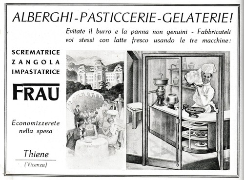 Pubblicita 1938 frau thiene - frau,