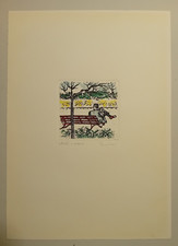 Incisione colorata mano - incisione,
