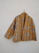 Giacca corta trapuntata Kantha