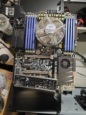 Scheda madre Asus Sabertooth X79 con CPU Intel Core i7-4820K + 64 GB RAM + SCUDO