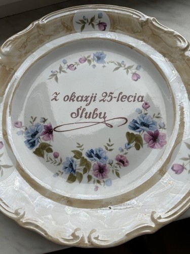 Piatto porcellana memoriale - porcellana,