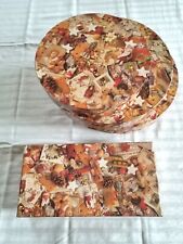 Lotto di 4 scatole decorate idea regalo di Natale in cartone a tema Natalizio