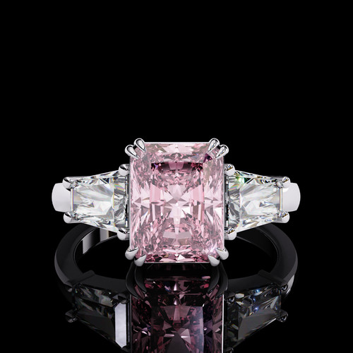 Anello solitario con diamanti
