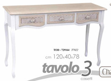 TAVOLO Consolle 3 CASSETTI