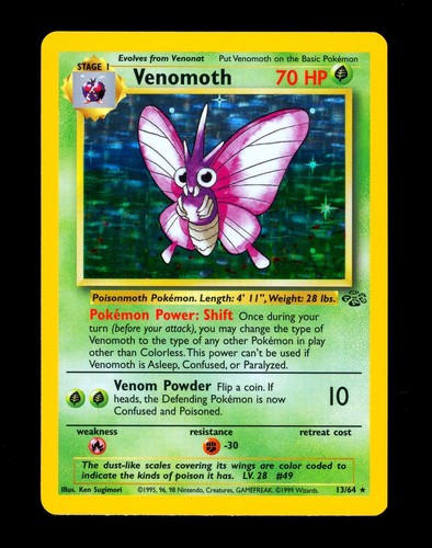 Pokemon venomoth 1999 jungle - pokemon,