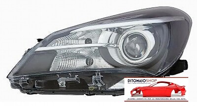 Faro h1r2 nero elettrico - sx,