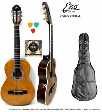 EKO CS10 CS-10 CHITARRA CLASSICA 4/4 NATURAL + 3 PLETTRI + 1 KIT CORDE RICAMBIO