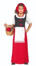 Costume pastore contadina pastora bambina vestito locandiera recita Natale