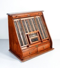 ⚜️ ANTICO SET LENTI DI PROVA OFTALMICHE CASSETTIERA OCCHIALI BORRIONE OPTOMETRIA