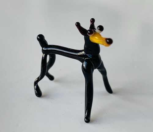 Cane mini statuina - in, vetro
