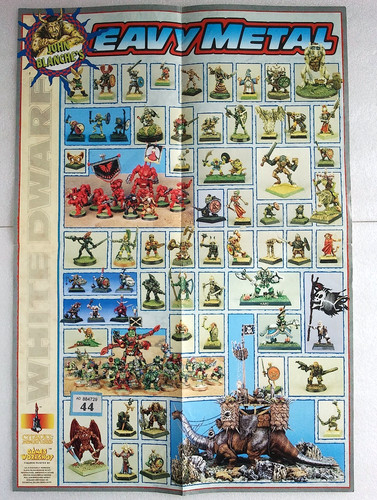 Poster eavy metal white - poster, dwarf