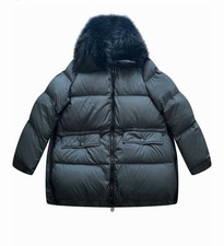 Piumino YVES SALOMON verde stile casual 34