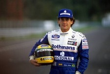 Cappello Ayrton Senna Nacional Berretto Stile Baseball Regolabile Blu PIÙ 8x10 FOTO 01