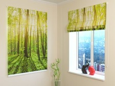 tenda a pacchetto ARREDALACASA con gli alberi verdi - MISURE PERSONALIZZABILI