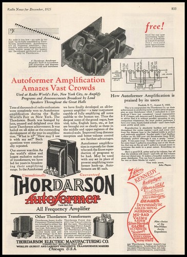 1925 thordarson electric - 1925,