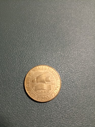 Moneta 200 lire - moneta,