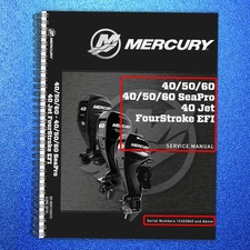 MERCURY 40 50 60 SEAPRO JET FOURSTROKE EFI SERVICE MANUAL , JACKET BINDER FOLDOU