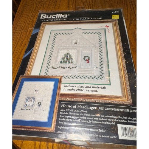 Bucilla house hardanger - of, kit