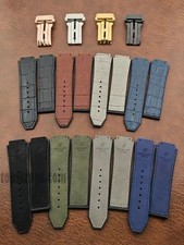 Cinghia per Hublot Classic Fusion Series 25x19mm ricambio cinturino gomma e pelle