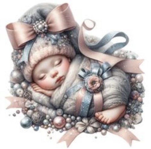 Modello punto croce neonato - punto,