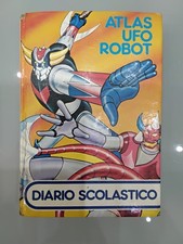 DIARIO ATLAS UFO ROBOT GOLDRAKE Usato Con Scritte Disegni e Adesivi - ANNO 1979 