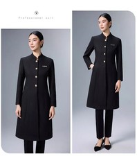 Cappotto Donna Nero Elegante