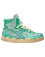 Scarpe Diadora Heritage Mi Basket Blush Wn Sneaker Casual Unisex Pelle Verde Chi