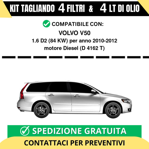Tagliando per volvo v50 - per,