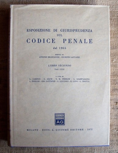 Codice penale dal 1964 - , libro