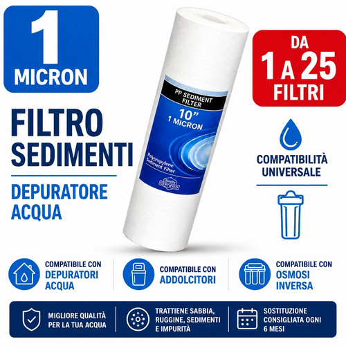 Filtro sedimenti micron - filtro, pp