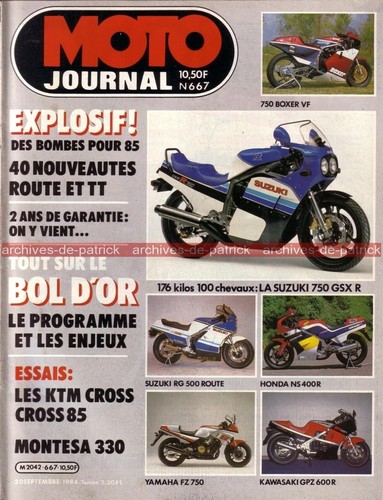 Moto journal 667 montesa - montesa, cota