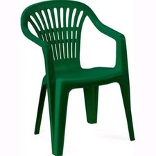 Sedia Da Giardino In Resina mod. Ischia con Braccioli Impilabile VERDE