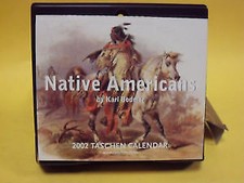 calendario taschen 2002 native americans indiani d'america bodmer 9783822814161
