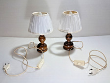 Coppia lampade abat - jour, in