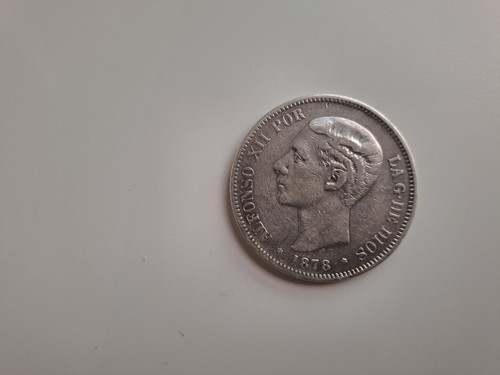 España pesetas plata - 5, 1878